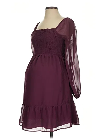 Pre-owned Isabel By Ingrid + Isabel Cocktail Dress In Burgundy