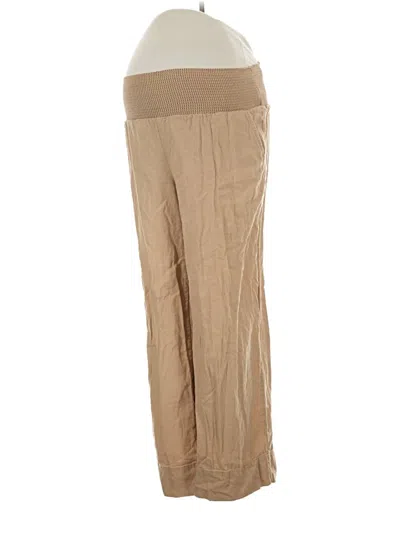 Pre-owned Isabel By Ingrid + Isabel Linen Pants In Tan