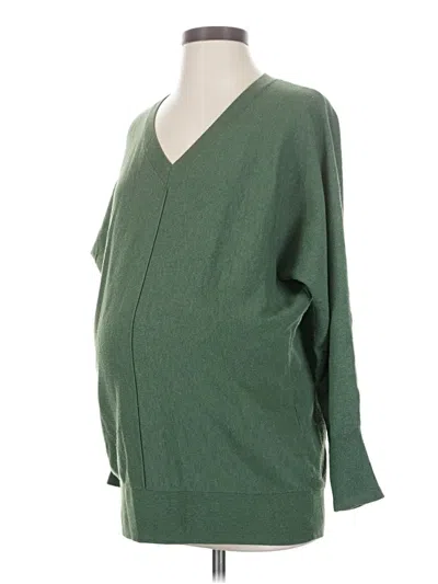 Pre-owned Isabel By Ingrid + Isabel Pullover Sweater In Green