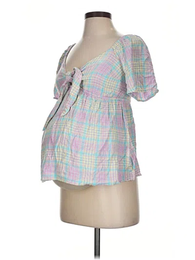 Pre-owned Isabel By Ingrid + Isabel Short Sleeve Blouse In Pink
