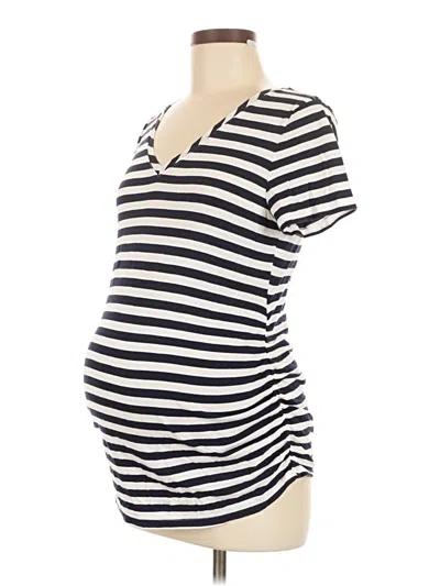 Pre-owned Isabel By Ingrid + Isabel Short Sleeve Polo Shirt In White