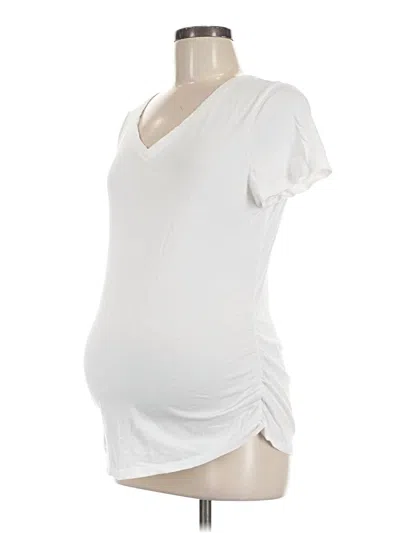 Pre-owned Isabel By Ingrid + Isabel Short Sleeve T-shirt In Ivory
