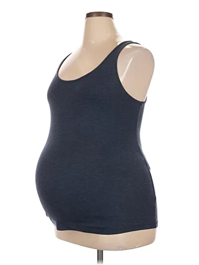 Pre-owned Isabel By Ingrid + Isabel Tank Top Gray Scoop Neck Tops