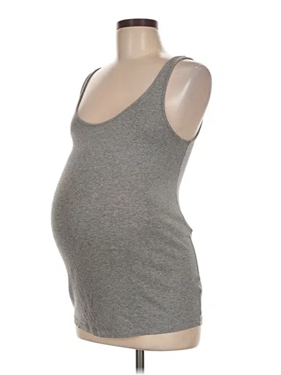 Pre-owned Isabel By Ingrid + Isabel Tank Top Gray Strapless Neckline Tops
