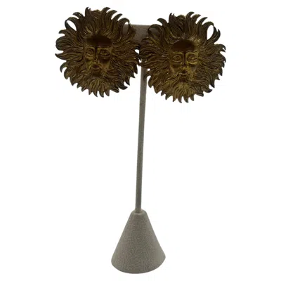 Pre-owned Isabel Canovas Clip-on Sun Earrings In Multi