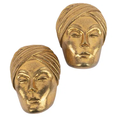 Pre-owned Isabel Canovas Earrings 'face' In Multi