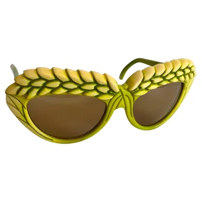 Pre-owned Isabel Canovas Galalith Sunglasses In Brown