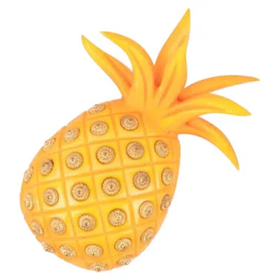 Pre-owned Isabel Canovas Orange Bakelite Canovas Pineapple Brooch