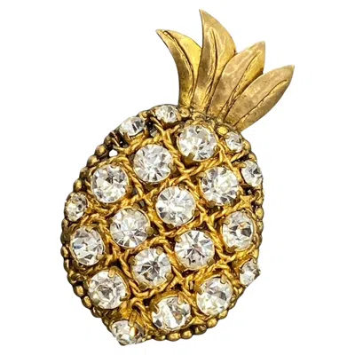Pre-owned Isabel Canovas , Paris 1980s Pineapple Brooch In Multi