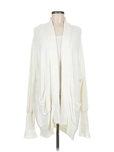 Pre-owned Isabel Cardigan Sweater In White