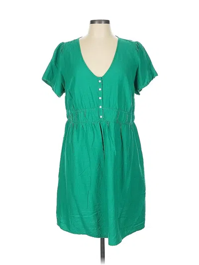 Pre-owned Isabel Casual Dress In Green