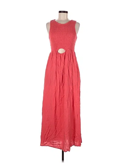 Pre-owned Isabel Casual Dress In Red