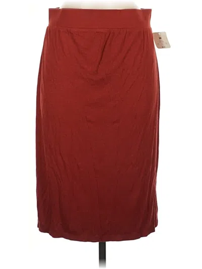 Pre-owned Isabel Casual Skirt In Burgundy