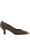 Isabel Ferranti 60mm Pointed Pumps In Brown