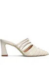 Isabel Ferranti Leather Mules In Neutral