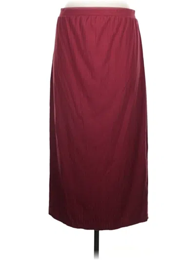 Pre-owned Isabel Formal Skirt In Burgundy