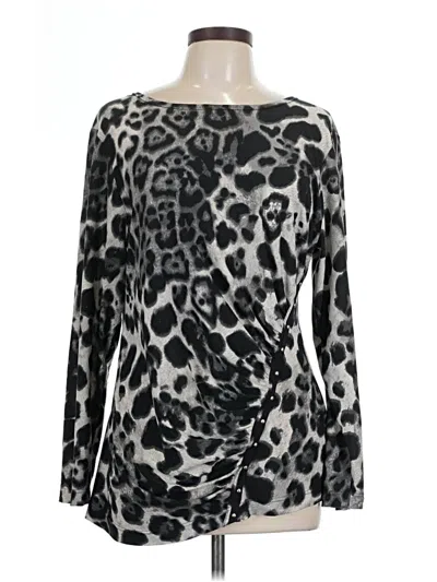 Pre-owned Isabel Long Sleeve Blouse In Silver