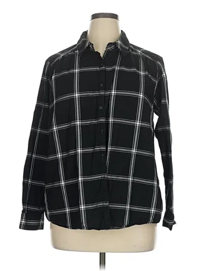 Pre-owned Isabel Long Sleeve Button Down Shirt In Black