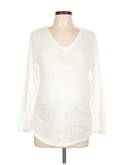 Pre-owned Isabel Long Sleeve T-shirt In White