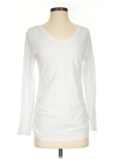 Pre-owned Isabel Long Sleeve T-shirt In Ivory