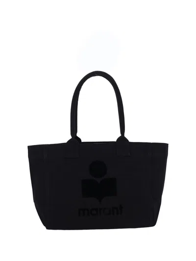 Isabel Marant 100% Cotton Mini Tote Bag In Black
