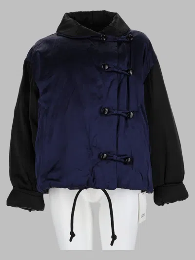 Isabel Marant 100% Silk Mini Jacket In Blue