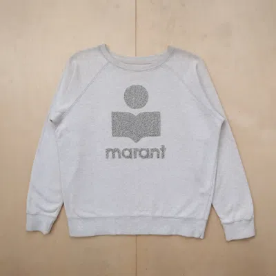 Pre-owned Isabel Marant 1990s  Towel Big Logo Milly Sweatshirt In Gray