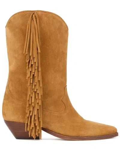 Isabel Marant 40mm Duerto Boots In Brown