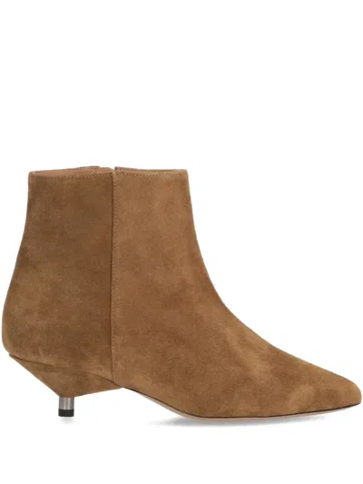 Isabel Marant 45mm Eana Ankle Boots In Brown