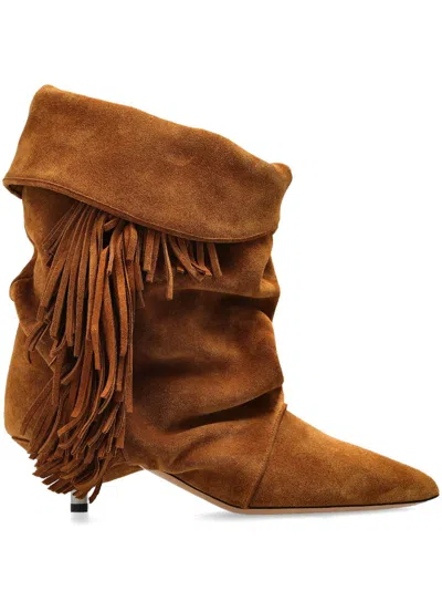 Isabel Marant 45mm Edrik Boots In Brown