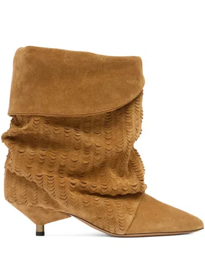 ISABEL MARANT 45MM EDRIK EMBOSSED BOOTS