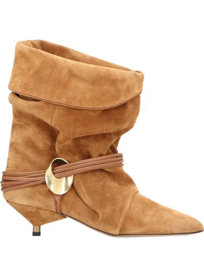 Isabel Marant 45mm Edrika Suede Ankle-boots In Brown