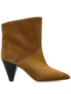 Isabel Marant Loline Ankle Boots In Nude