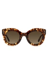 Isabel Marant 49mm Round Sunglasses In Medium Brown