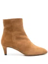 Isabel Marant Pointed Short Boots In Brown