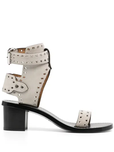 Isabel Marant Buckled Eyelet-detail Sandals In Black