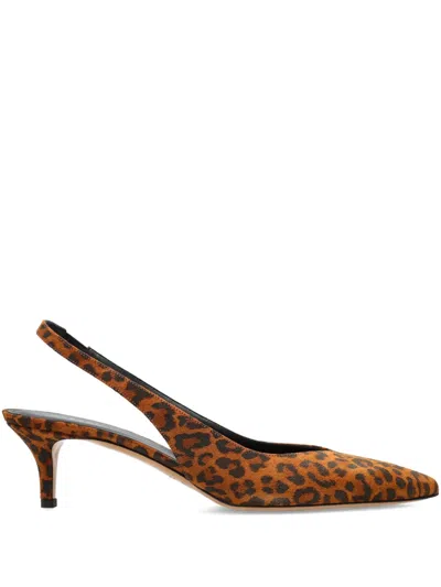 Isabel Marant 50mm Leopard-print Slingback Pumps In Brown