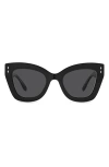 Isabel Marant Acetate & Metal Butterfly Sunglasses In Black