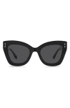 Isabel Marant Acetate & Metal Butterfly Sunglasses In Black