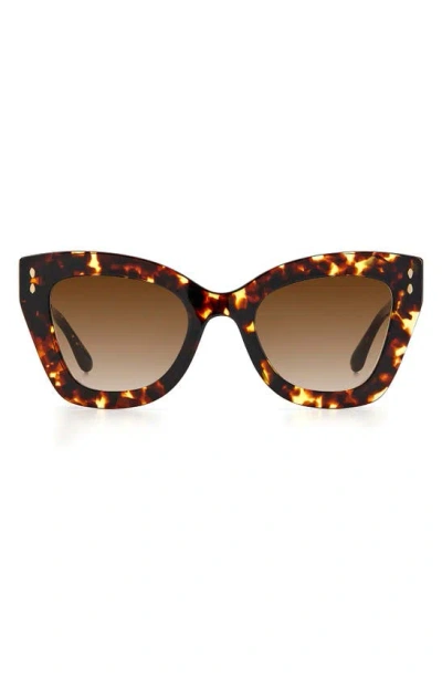 Isabel Marant 51mm Cat Eye Sunglasses In Medium Brown