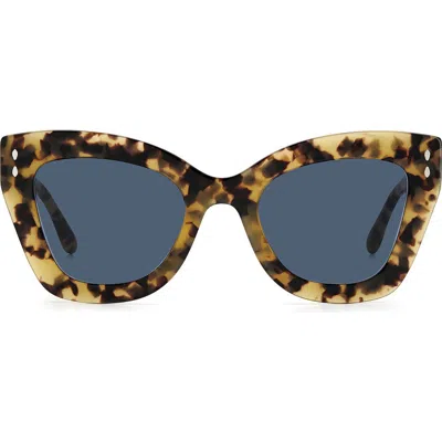 Isabel Marant 51mm Cat Eye Sunglasses In Yellow Havana