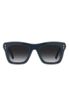 Isabel Marant 51mm Rectangular Sunglasses In Blue/dark Grey Sf