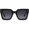 Isabel Marant Gradient Square Acetate Sunglasses In Black