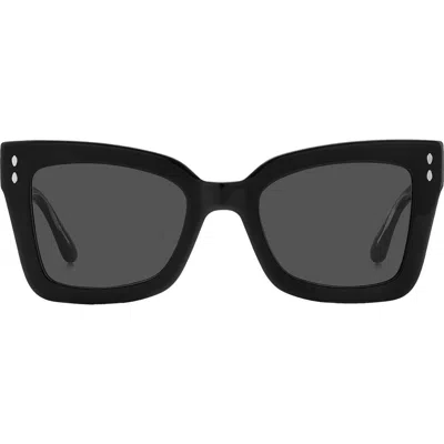 Isabel Marant 52mm Flared Rectangular Sunglasses In Multi