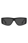 Isabel Marant Im0172s Rectangular Acetate Sunglasses In Gray