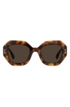 Isabel Marant 52mm Rectangular Geometric Sunglasses In Multi