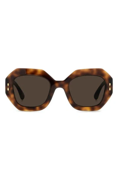 ISABEL MARANT ISABEL MARANT 52MM RECTANGULAR GEOMETRIC SUNGLASSES