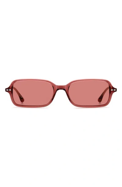 Isabel Marant 52mm Rectangular Sunglasses In Orange