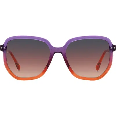Isabel Marant 52mm Round Sunglasses In Purple