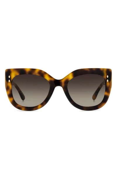 Isabel Marant 53mm Cat Eye Sunglasses In Brown